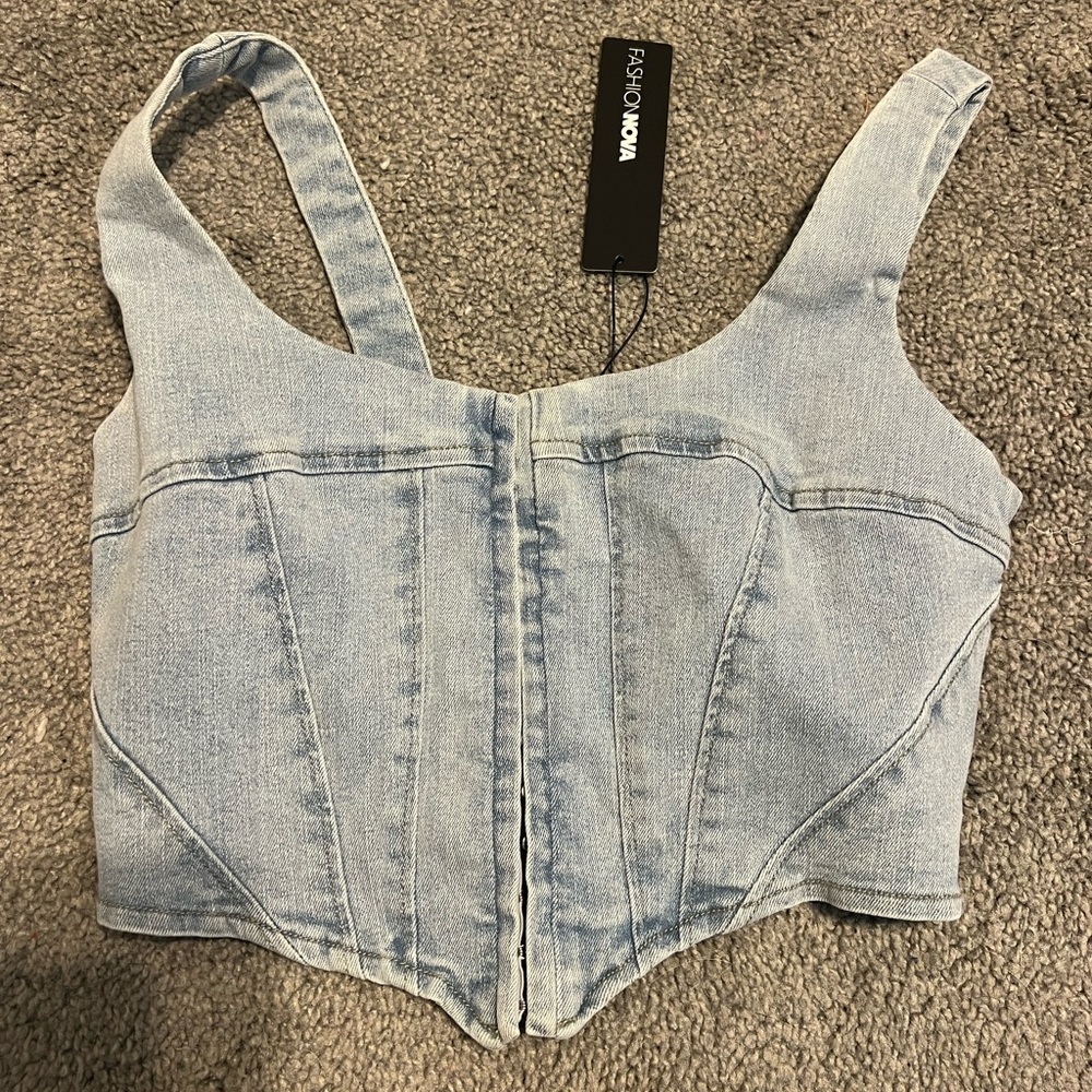FASHION NOVA DENIM CORSET